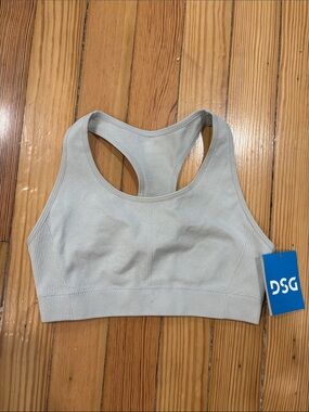 DSG Light Gray Seamless Racerback Sports Bra